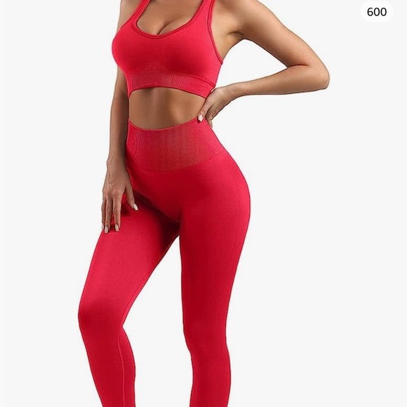 Red Activewear Set - Picture 3 of 4